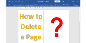 How to Delete a Page in Word: Removing Blank or Extra Pages