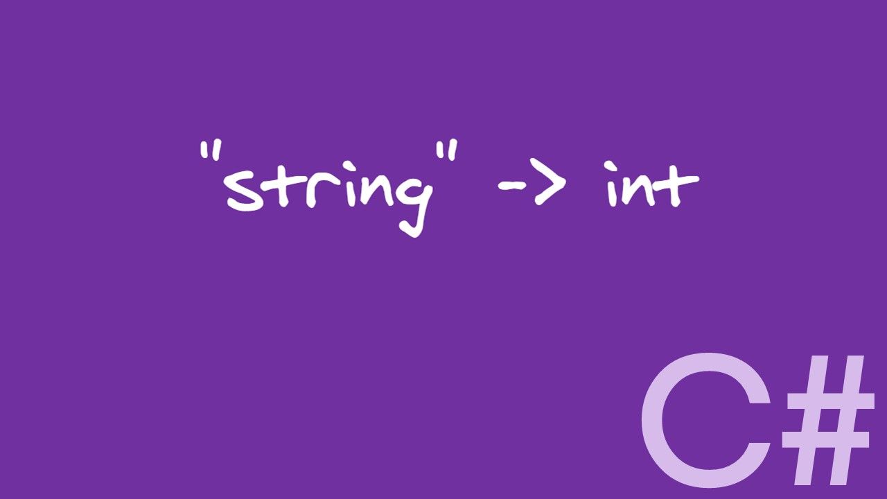 Converting a String to an Integer in C#: A Comprehensive Example